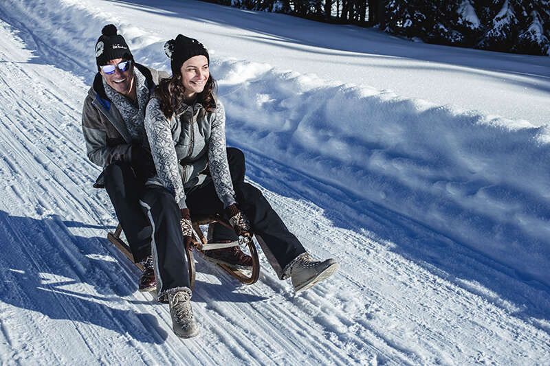 Tobogganing fun in Seefeld