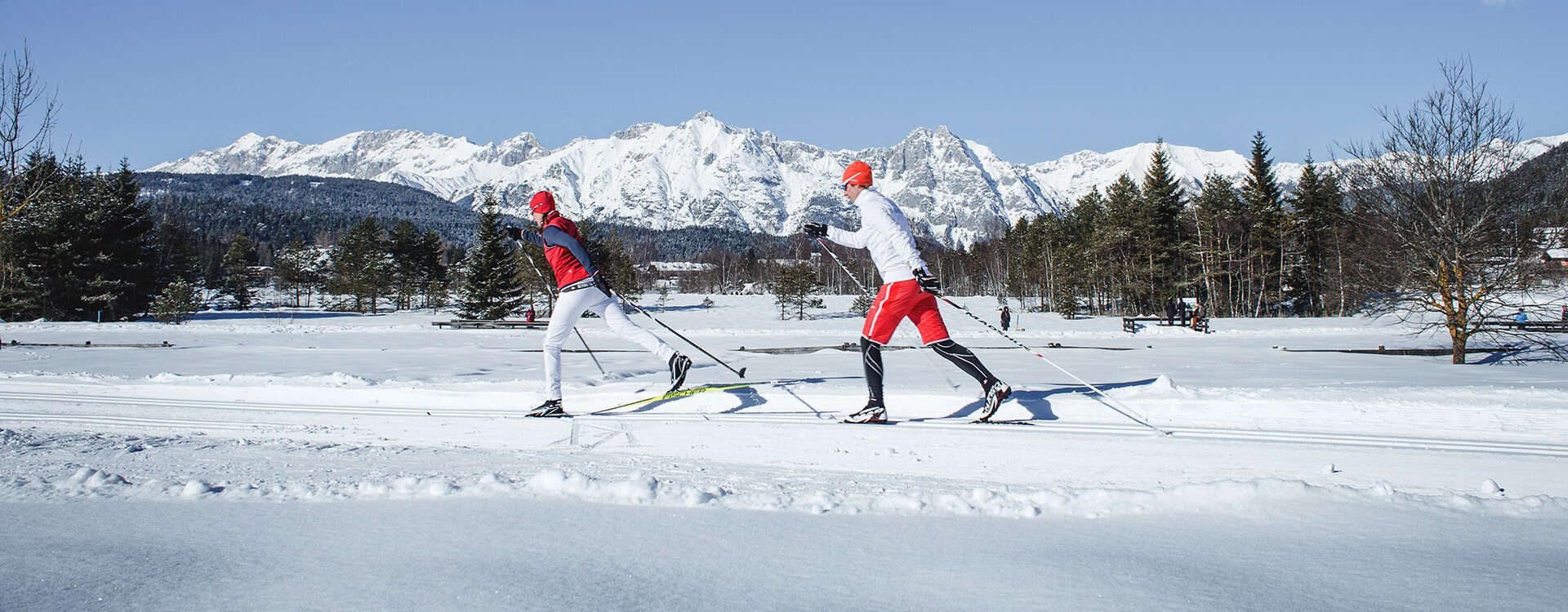   Cross-country skiing in Auland in Seefeld
