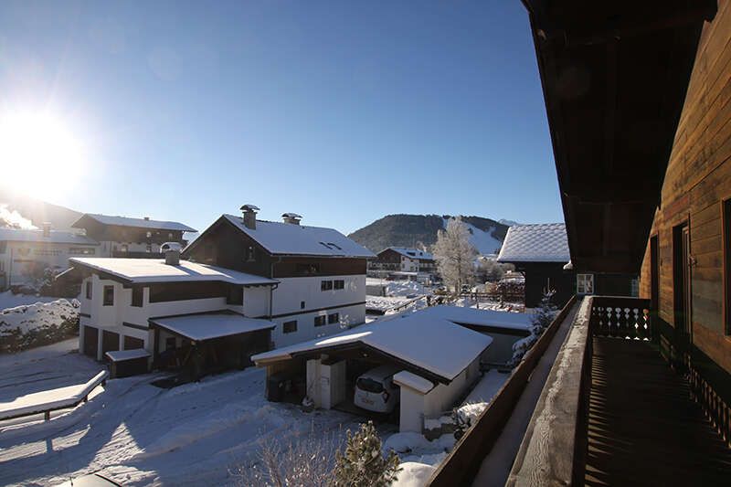 Aussicht vom Haus Alice im Winter in Seefeld